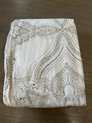 Pottery Barn Sonya Linen Cotton Drape one 50x108 Neutral-image