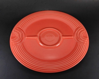 Fiesta Hostess Tray Platter Persimmon Chip Dip Tray 12