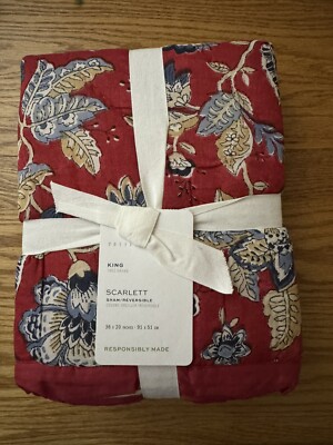 Pottery barn Scarlett floral pillow sham king size￼new-image
