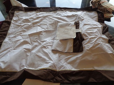 2 Pottery Barn Plaza standard shams espresso  New without tag-image