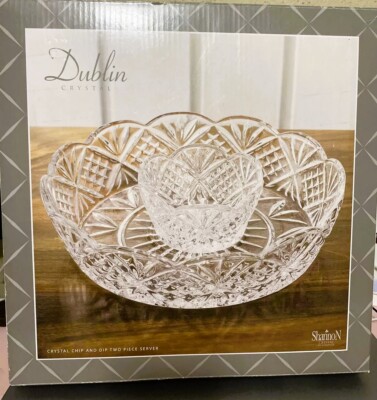 Godinger Dublin Large Chip-n-Dip Set 12