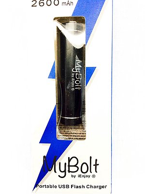 iEnjoy USB Flash Charger Device 2600mAh iPhone, Cellphone, Tablet, iPad Black.-image