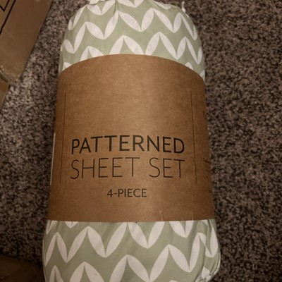 Ultra Soft 4 Piece Bed Sheet Sets Deep Pocket Sage Full Fashion Collection-image