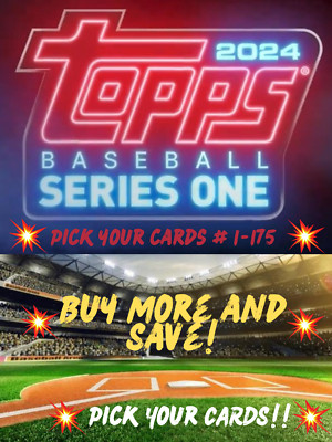2024 Topps Series 1 Baseball 1-175 Pick Your Card And Complete Your Set!-image