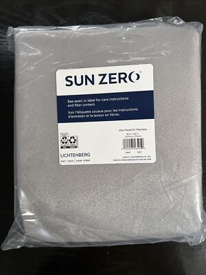 Sun Zero Hampshire Velvet Thermal 100%Blackout BackTab Curtain Panel 50