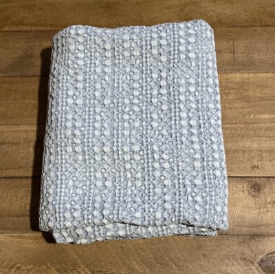 Pottery Barn Honeycomb Quilted King Sham Light Chambray Blue-image