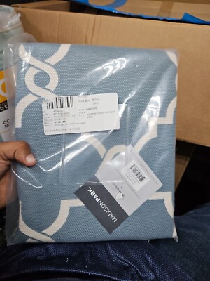 Madison Park Saratoga Window Curtain 1 Panel Grommet 50x84, Blue-image