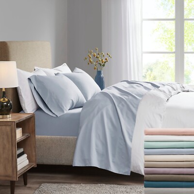 Luxurious Brushed Microfiber Deep Pocket Sheet Set Lightweight for All Season-image