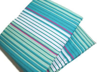 Pottery Barn Teen Burton Venture Stripe Multi Color Twin Duvet Cover ONE Sham-image