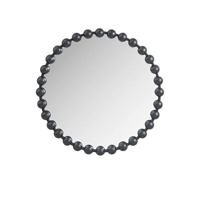 Madison Park Signature Wall Décor Marlowe Metal Spherical Frame Round MIrror-image