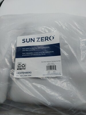 Sun Zero Panel Patio Curtain 100 x 84in Light Gray-image