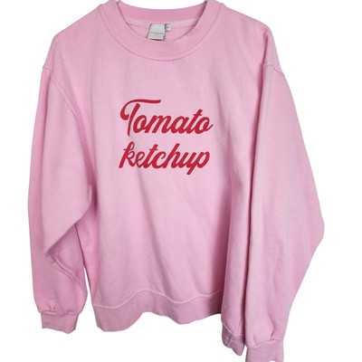  Skinny Dip Sweatshirt Crewneck Sweatshirt Pullover Sweatshirt Tomato Ketchup L-image