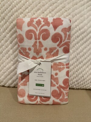NEW Pottery Barn Ana Medallion EURO Sham Blush 26x26-image