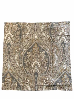 POTTERY BARN Euro Sham ANTON PAISLEY Neutral Organic Cotton-image