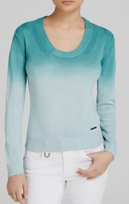 Burberry Brit Dip Dye Silk Sweater Women’s Size L-image