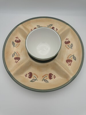 LARGE TUSCANY SPICE HAND PAINTED PLATTER / SERVING TRAY  15