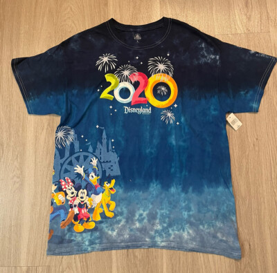 Disneyland Resort T-Shirt ~ Exclusive 2020 ~ Size Large ~ Dip Tie Dye ~ NWT-image