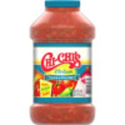 CHI CHI'S Thick & Chunky Salsa, Gluten Free, Chip Dip, Medium, Large 60 oz Plast-image
