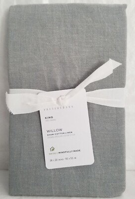Pottery Barn King Willow Cotton Linen 1-Sham 36