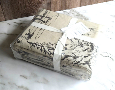 Pottery Barn Rustic Forest Deer Stag  KING DUVET  ~ BRAND NEW-image