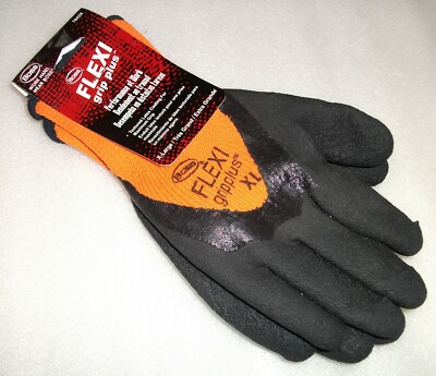 BOSS FLEXI GRIP PLUS HIGH-VIS ORANGE LATEX PALM XL 3/4 DIP TEXTURED LATEX PALM-image
