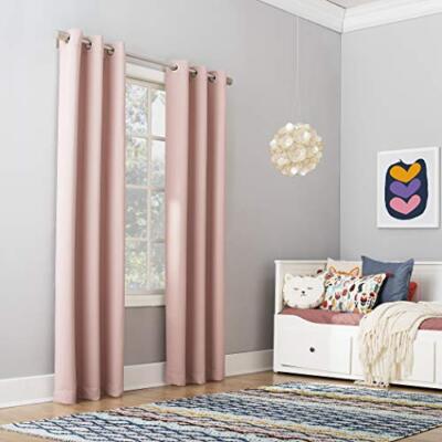  - 55407 Riley Kids Bedroom Blackout Grommet Curtain 40