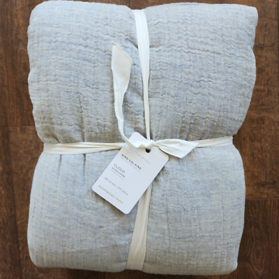 NEW POTTERY BARN CLOUD DUVET COVER KING/CAL KING ~ CHAMBRAY-image
