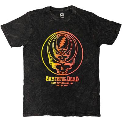 Grateful Dead Concentric Skulls Dip Dye Official Merch T-Shirt M/L/XL New-image