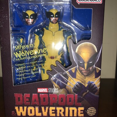 BANDAI S.H.FIGUARTS MARVEL (DEADPOOL & WOLVERINE) WOLVERINE 155mm ACTION FIGURE-image
