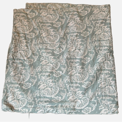 Pottery Barn Duvet Cover Alessandra Full Queen Linen Cotton Floral-image