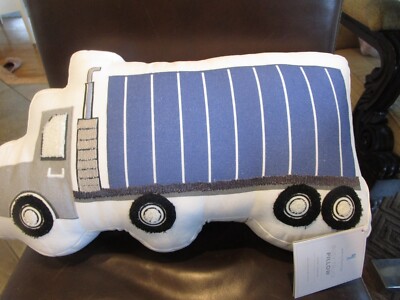 Pottery Barn Kids Busy truck Shaped Pillow New-image