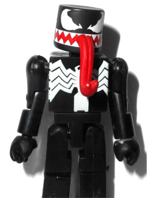 Marvel Minimates VENOM w Tongue spider-man universe art asylum diamond complete-image