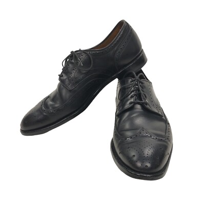 Allen Edmonds Madison Park Wingtip Leather Oxfords Men's Size 10 D Black-image