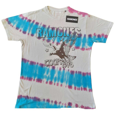 The Ramones - Eagle - Natural Dip Dye  T-shirt-image