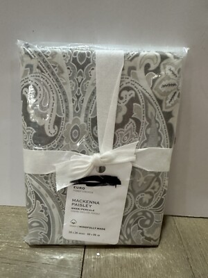 Pottery Barn Mckenna Paisley  EURO sham Gray-image