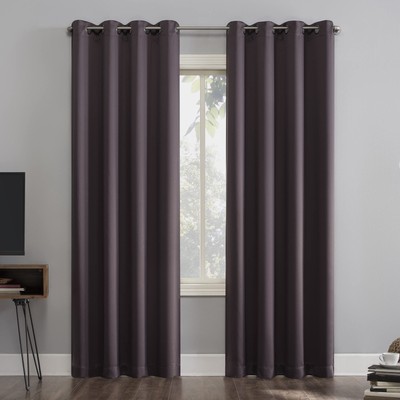 Nordic 2-Pack Theater Noise Reducing Extreme 100% Blackout Grommet Curtain Pa...-image