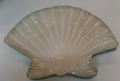 Shoreline Collection Home Studio Shell Shaped Plates Beautiful Colors-image