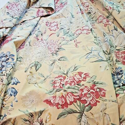 Pottery Barn Elodie Mum Duvet Cover Yellow Queen 2 Euro Shams Floral 3pc Rare🦩-image