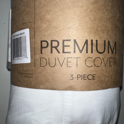 IENJOY HOME Premium Ultra Soft 3-Piece Duvet Cover Set King/Cal King White-image