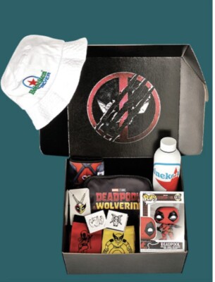 Marvel Deadpool & Wolverine Best Buds Box Heineken Silver PROMOTIONAL ITEM-image