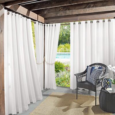 Sun Zero Marina Indoor/Outdoor UV Protectant Energy Efficient Grommet Curtain-image