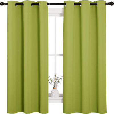Thermal Insulated Solid Grommet Top Blackout Holiday Decorative Curtains/Drapes -image