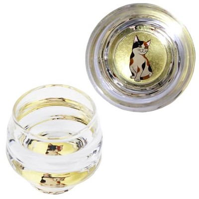 Kasyou Studio Kasyou Studio Kasyou Makie Glass Calico Cat Goldfish Bowl Shaped-image