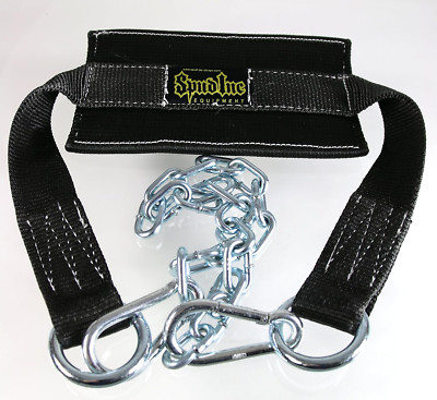 Black Dip Belt with Chain and 2 Clips for Weightlifting, Strength Training, Body-image