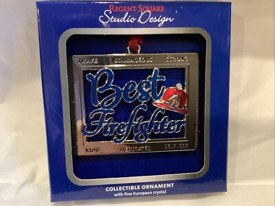 Best Firefighter Tree Ornament by Regent Square Studio Design-image