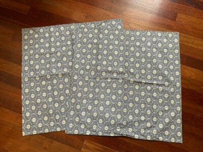 Pottery Barn SET 2  Gray Euro Size Pillow Shams NEW-image