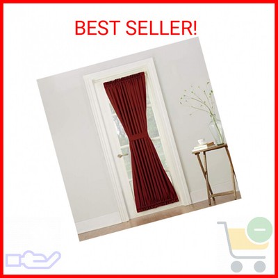 Sun Zero Barrow Energy Efficient Rod Pocket Door Curtain Panel, 54