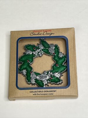 Regent Square Studio Designs 2020 Wreath Christmas Ornament-image