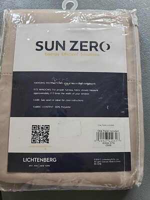 Sun Zero  Blackout panel Stone Beige 40 x 84