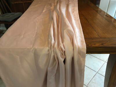 Sun Zero soft pink lined panel fabric has a sheen for elegant touch 50x95-image